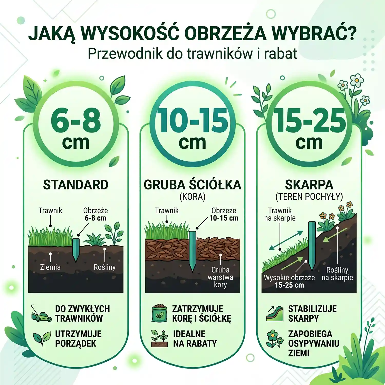 Jaką wysokość obrzeża ogrodowego wybrać?